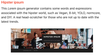 hipster ipsum